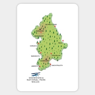 Snowdonia national park map Sticker